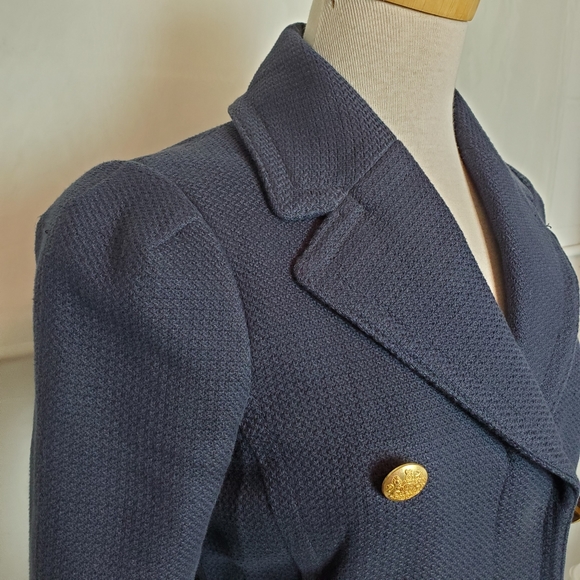 Banana Republic Navy Military Coat xs - Picture 4 of 16